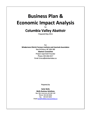 slaughterhouse business plan pdf