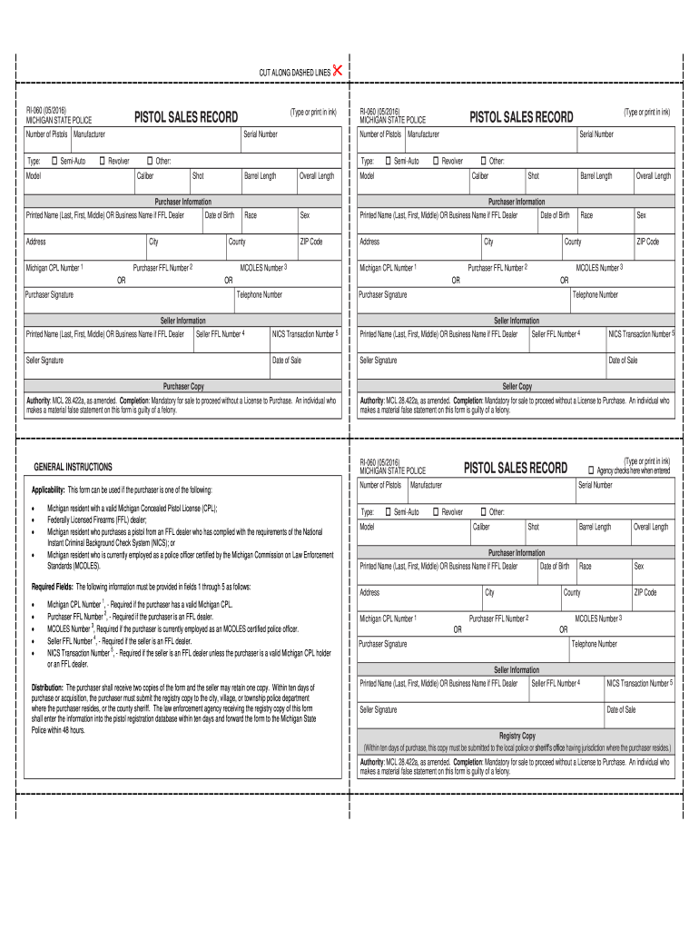 Michigan Ri 060 20162024 Form Fill Out and Sign Printable PDF