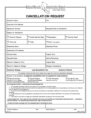 Nwan Cancellations  Form