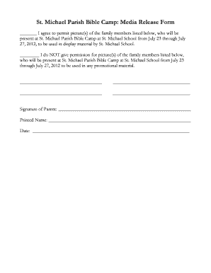 Media Release Form