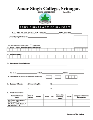 Amar Online College  Form