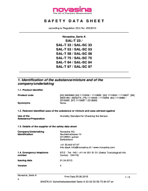 Safety Data Sheet BNovasinab AG  Form