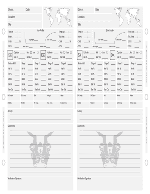 Sidemount Tec Log Book AI Sergio Destro Diving Instructor  Form