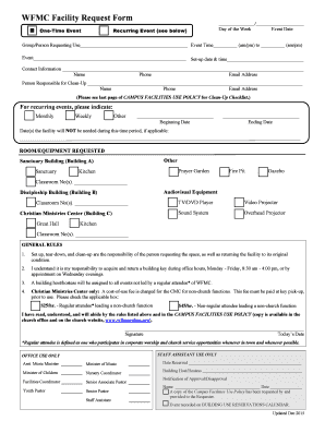  WFMC Facility Request Form Wilmore Methodist Church Wilmorefmc 2015