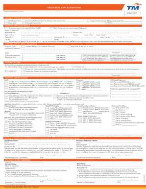 Unifi Application Form