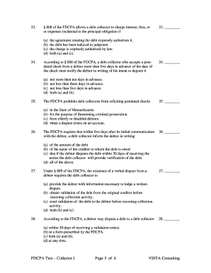 Fdcpa Test PDF  Form