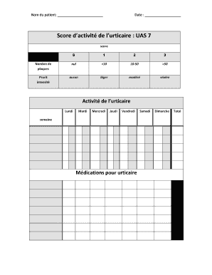 Uas7 Score Sheet PDF  Form