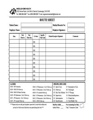 Angelus Home Health  Form