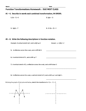 Transformation Homework