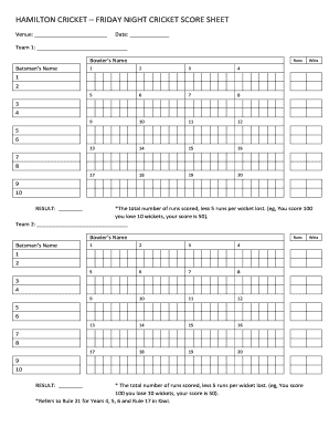 cricket scorecard template