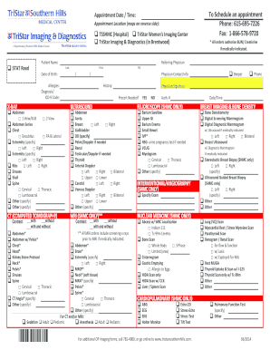 Download Imaging Patient Form Southern Hills Medical Center