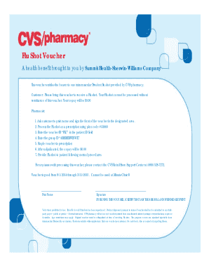 Cvs Vaccine Voucher  Form