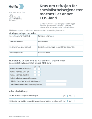 Helfo S1 Form