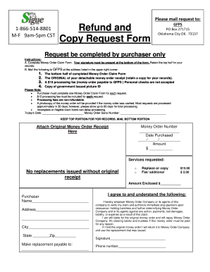 Refund and Copy BRequestb Form Sigue BMoneyb Transfer Services