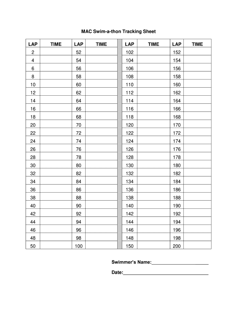 Mac Lap Time Form