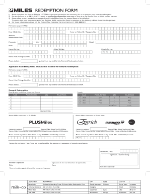 Petron Redemption  Form