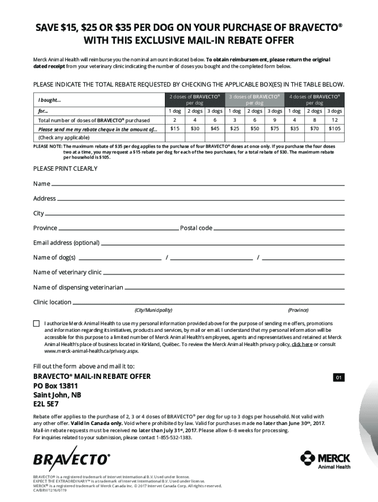  Rebate  Form