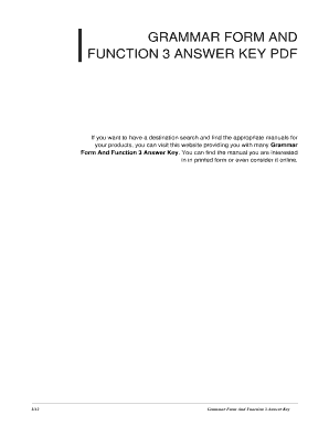 Functional Grammar 3 PDF  Form
