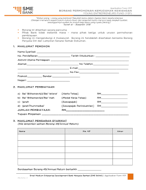 Application Form YEF Version 261213 SME Bank