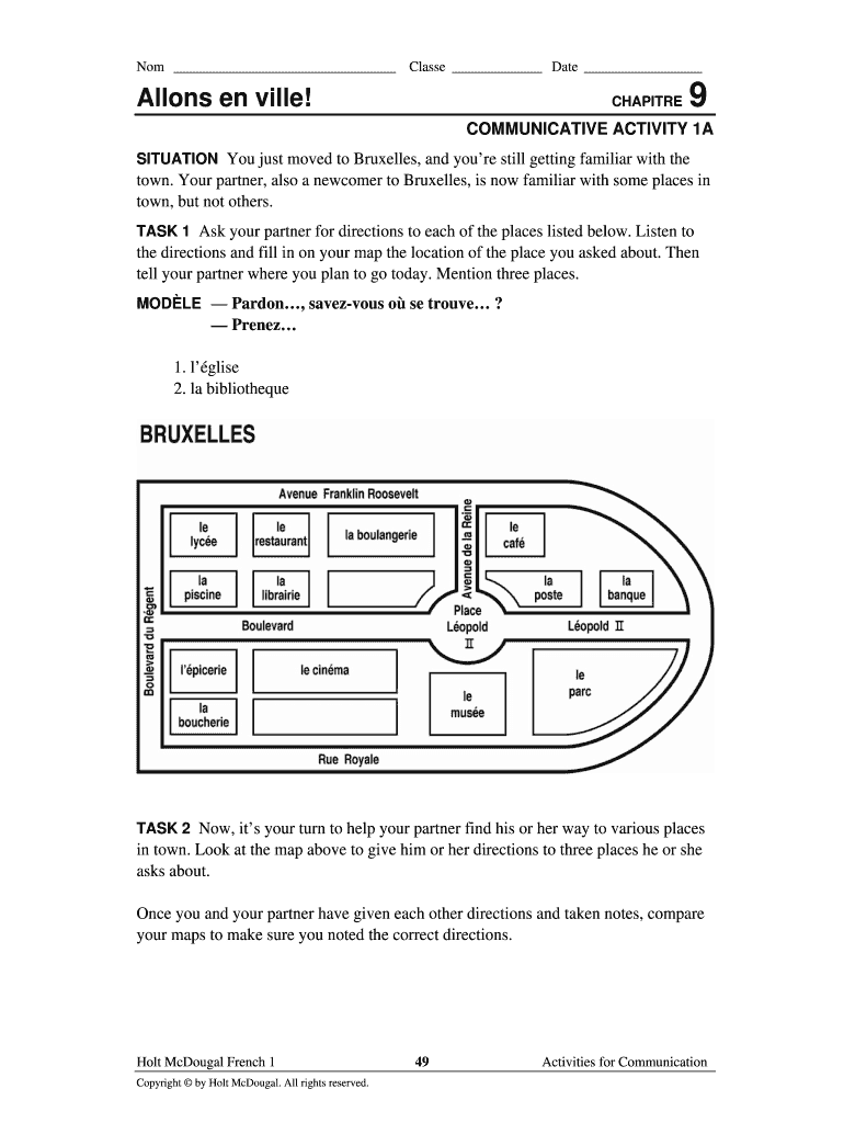 Allons En Ville Chapitre 9  Form