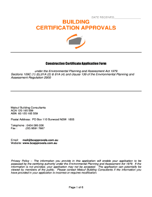 Bca Certificate Download  Form