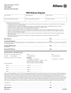 Insurance Agent Release Letter Sample  Form