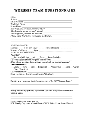 Rcf Reno  Form