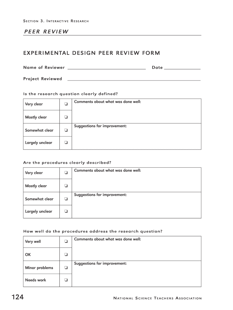 Peer Review Form