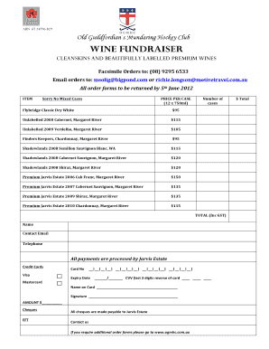 Wine Order Form 2012doc