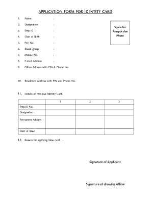 Bsnl Employee ID Card Application Form