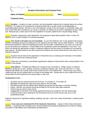 Sculptra Consent Form