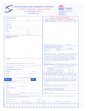 Seals Pathology  Form