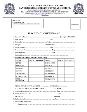Kandoto Secondary School  Form