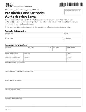 Authorization Form Dhs 4695