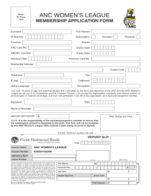 ANC WL Membership Form