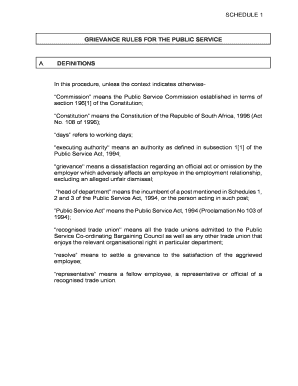 Pscbc Grievance Form