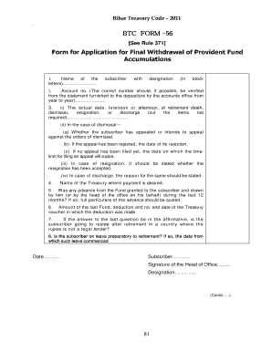 Btc Form 56