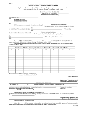 DEFENCE SAVINGS BCERTIFICATESb Pakpost Gov  Form