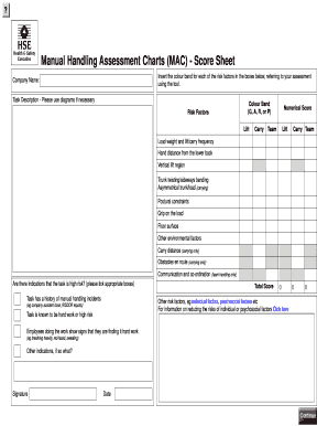 Mac Score Sheet  Form