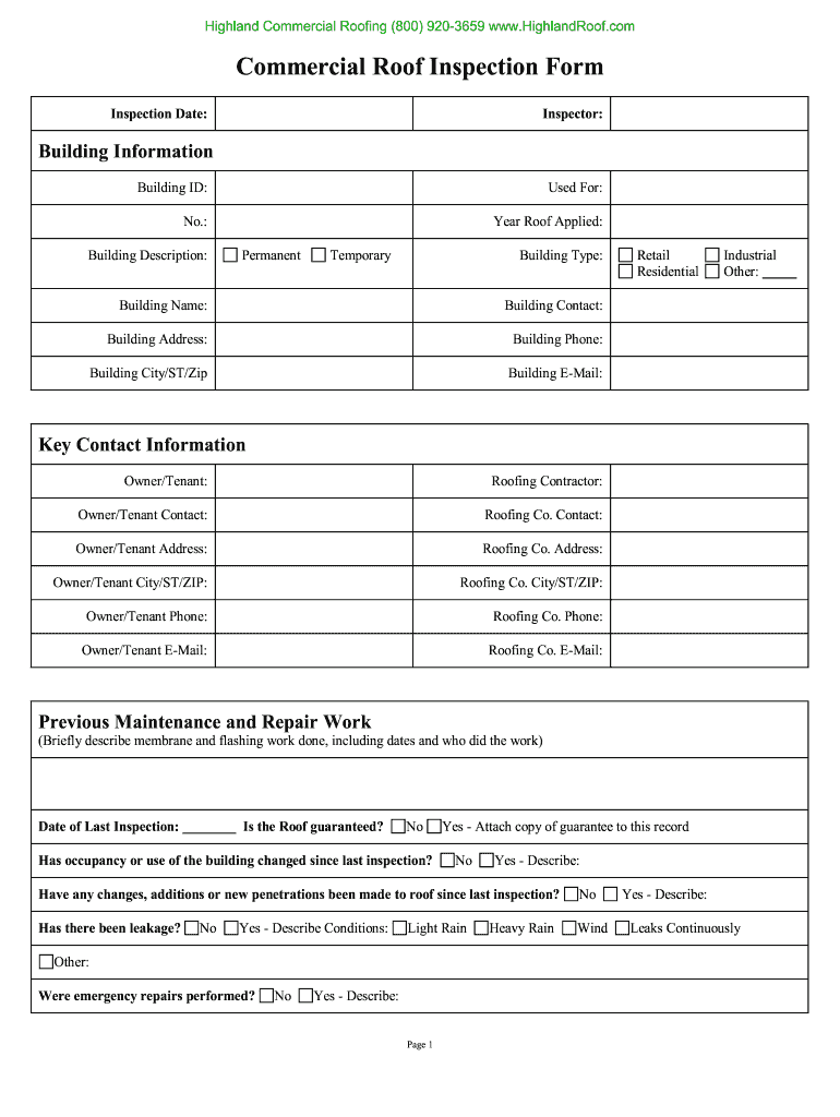 Commercial Roof Form