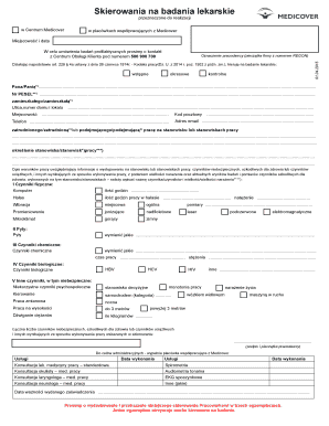 Skierowanie Na Badania Lekarskie PDF  Form