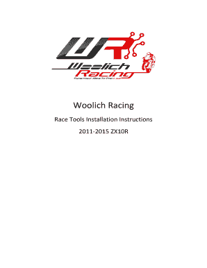 Race Tools Installation Woolich Racing  Form