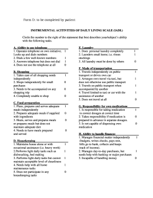 Iadl  Form