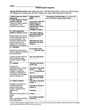 Tbear Graphic Organizer  Form