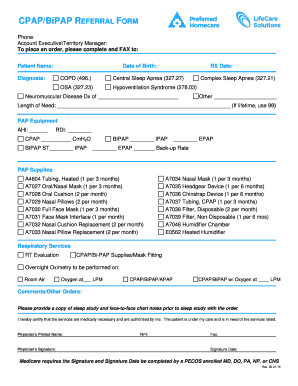 Preferred Homecare Cpap Order Form