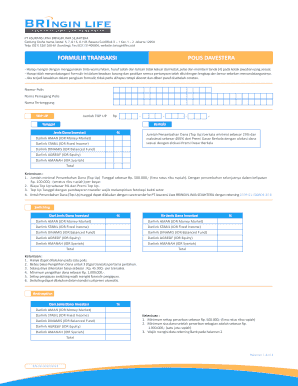 Formulir Pembatalan Polis Bri Life