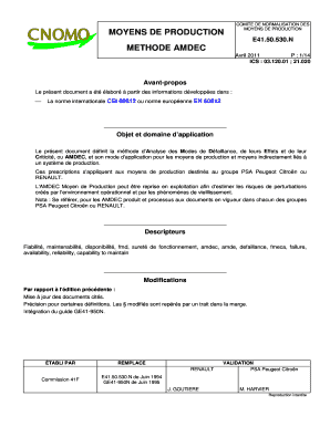 Moyens De Production Methode Amdec Cnomo  Form