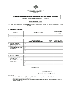 Gsp Registration Form