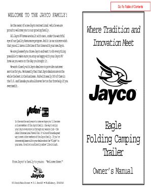 Jayco Australia Owners Manual PDF  Form