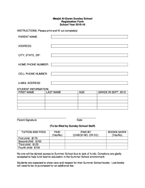 Masjid Registration Form